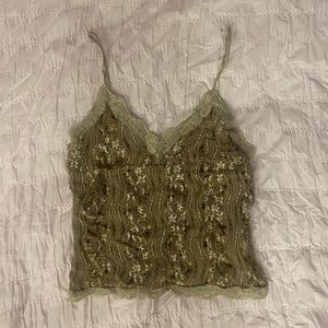 Infinitif Paris brown fairycore tank top